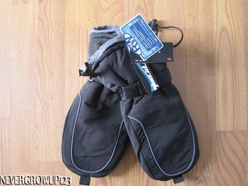 MENS~WOMENS~WARM BLACK RW THINSULATE MITTENS~M/L~L/XL~N