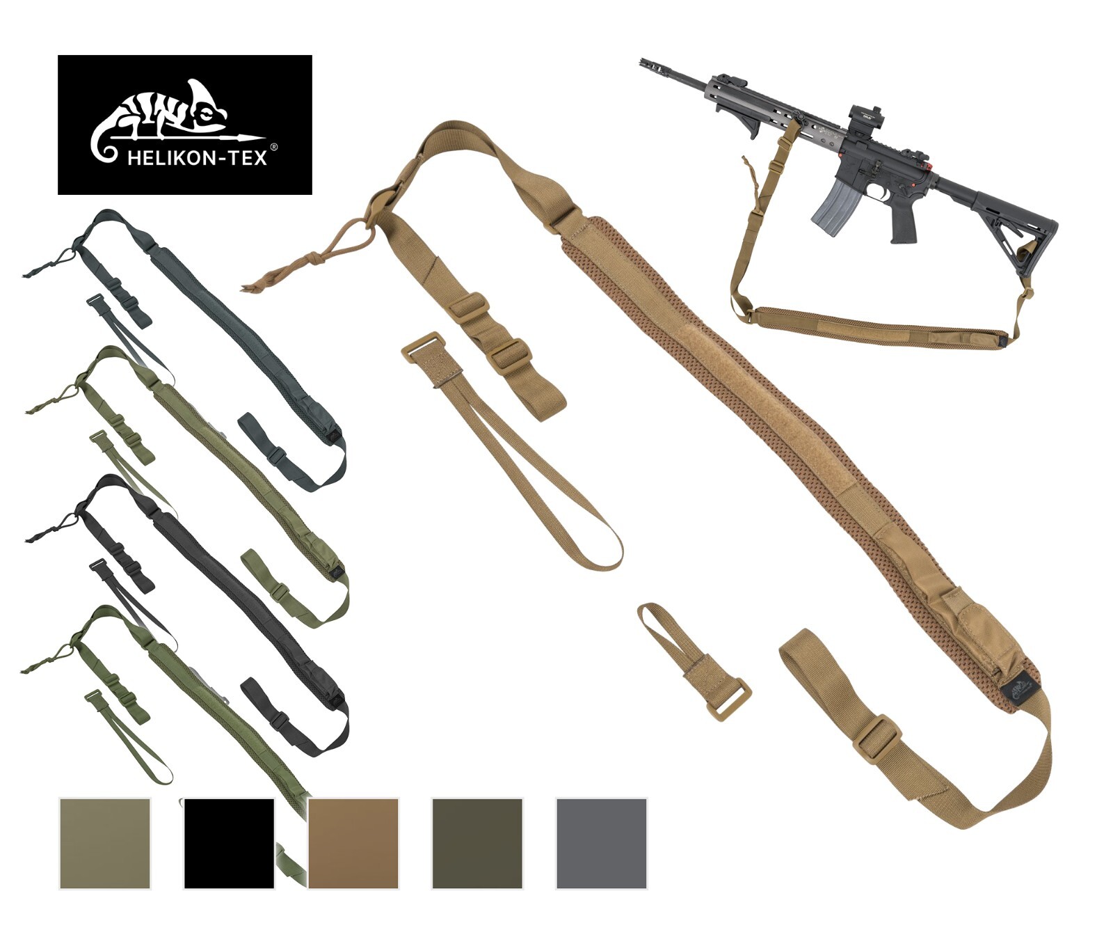 Helikon-Tex Tactical TWO POINT SLING Gun Rifle Hunting Range Shooting