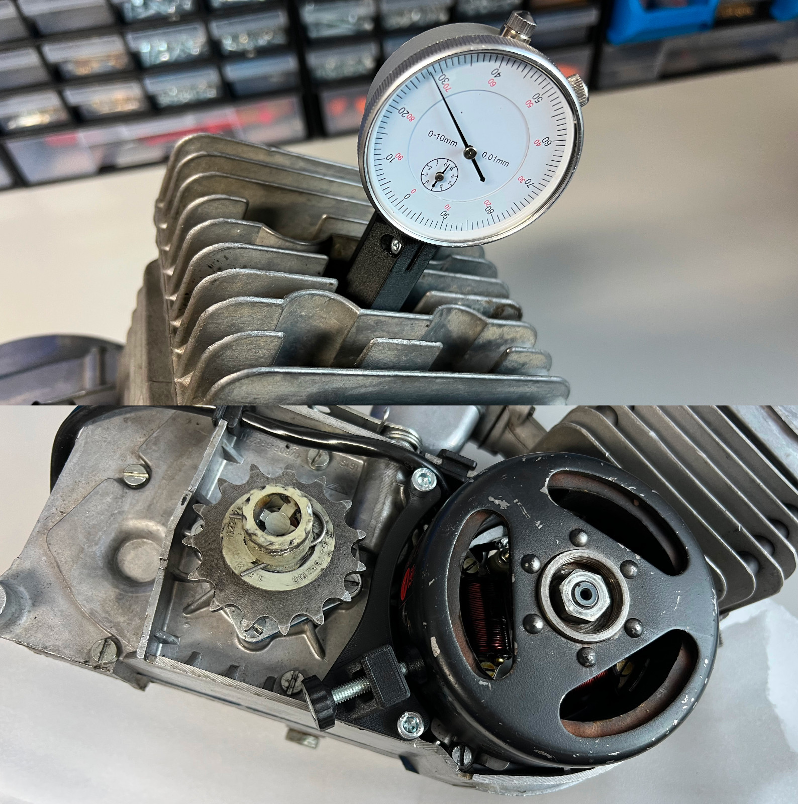 Simson S51 Set Adjustment Aid Ignition Dial Gauge Adapter Flywheel Blockage ZZP M500
