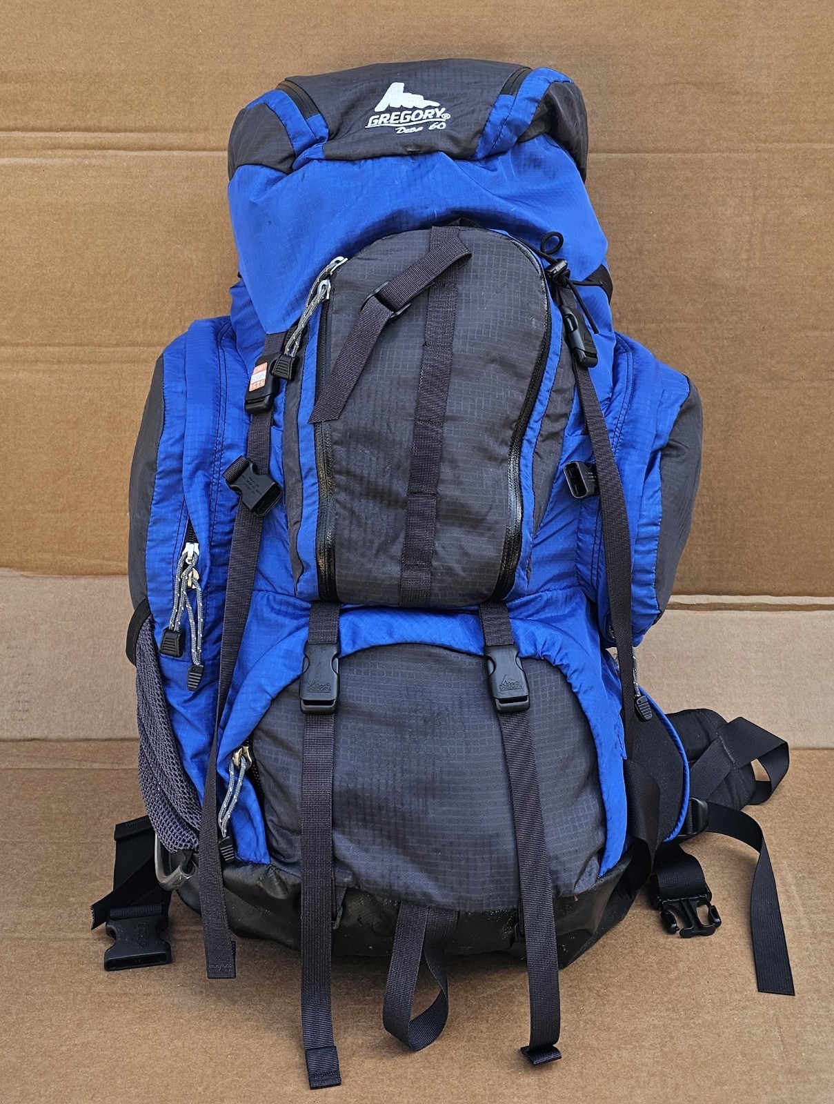 Women's GREGORY DEVA 60 Hiking Backpack Blue CLEAN!! sz SMALL internal Frame