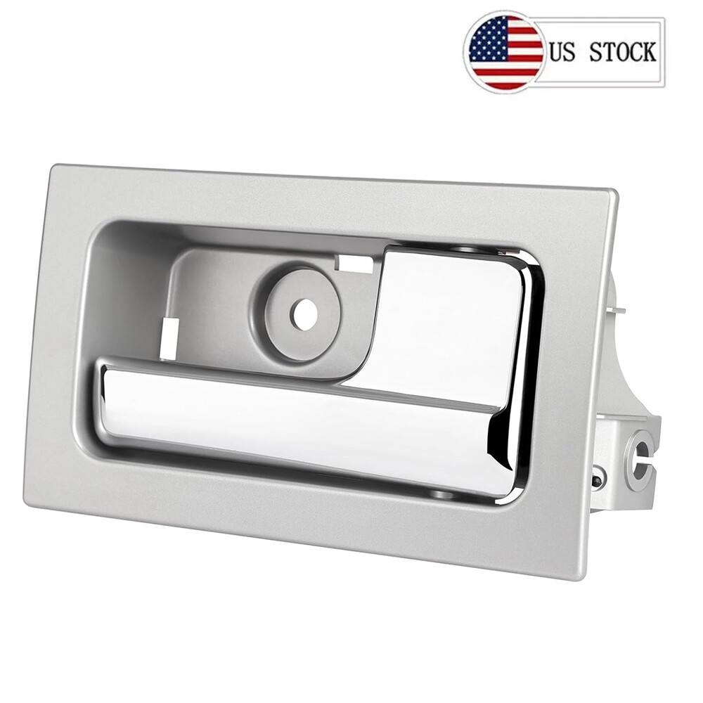 Door Handle Inner For 09-2014 Ford F-150 Silver W/ Chrome Lever 9L3Z1522600CB