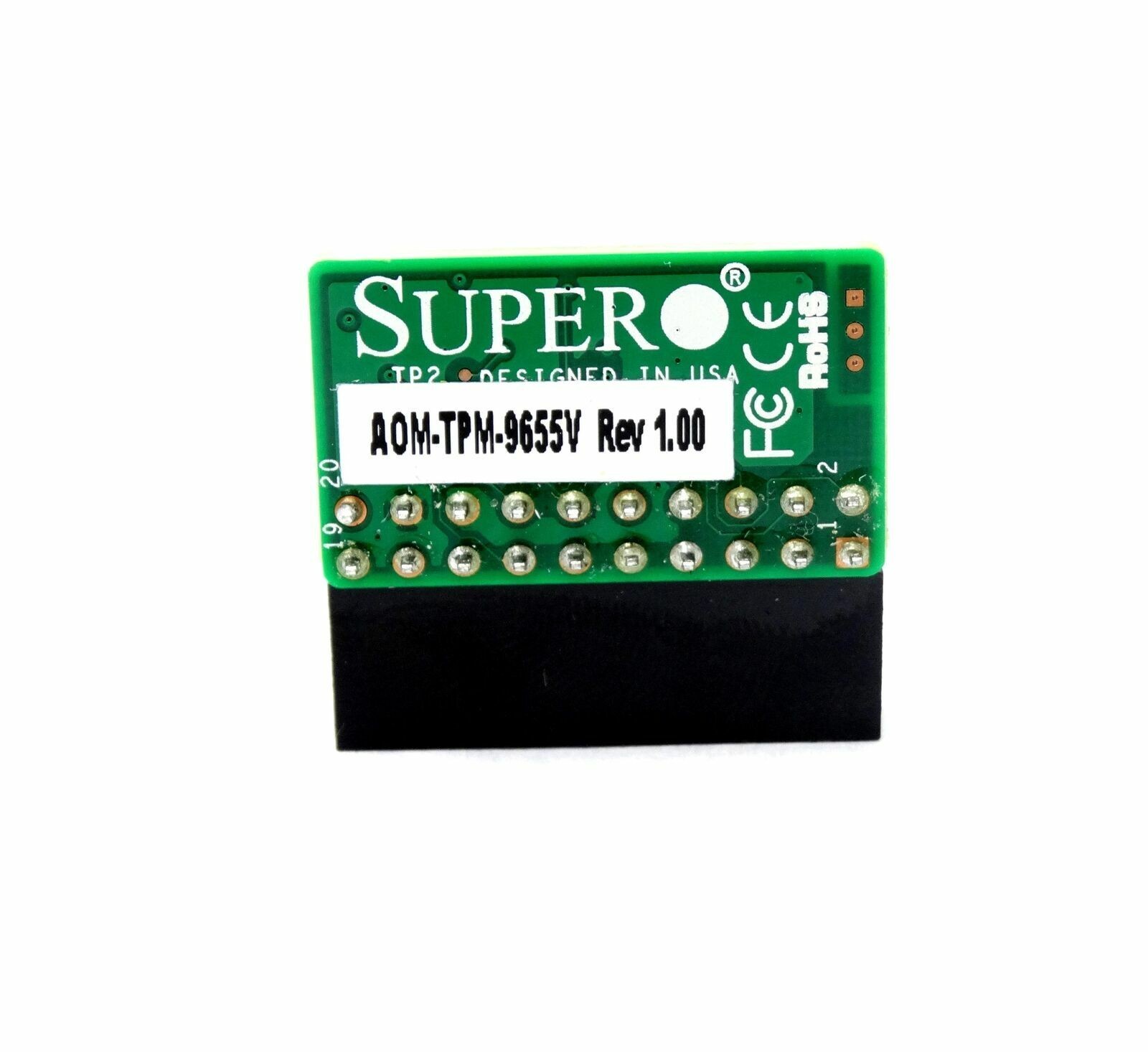 Supermicro AOM-TPM-9655V Server Security Add on 20-Pin TPM 1.2 Trusted Module