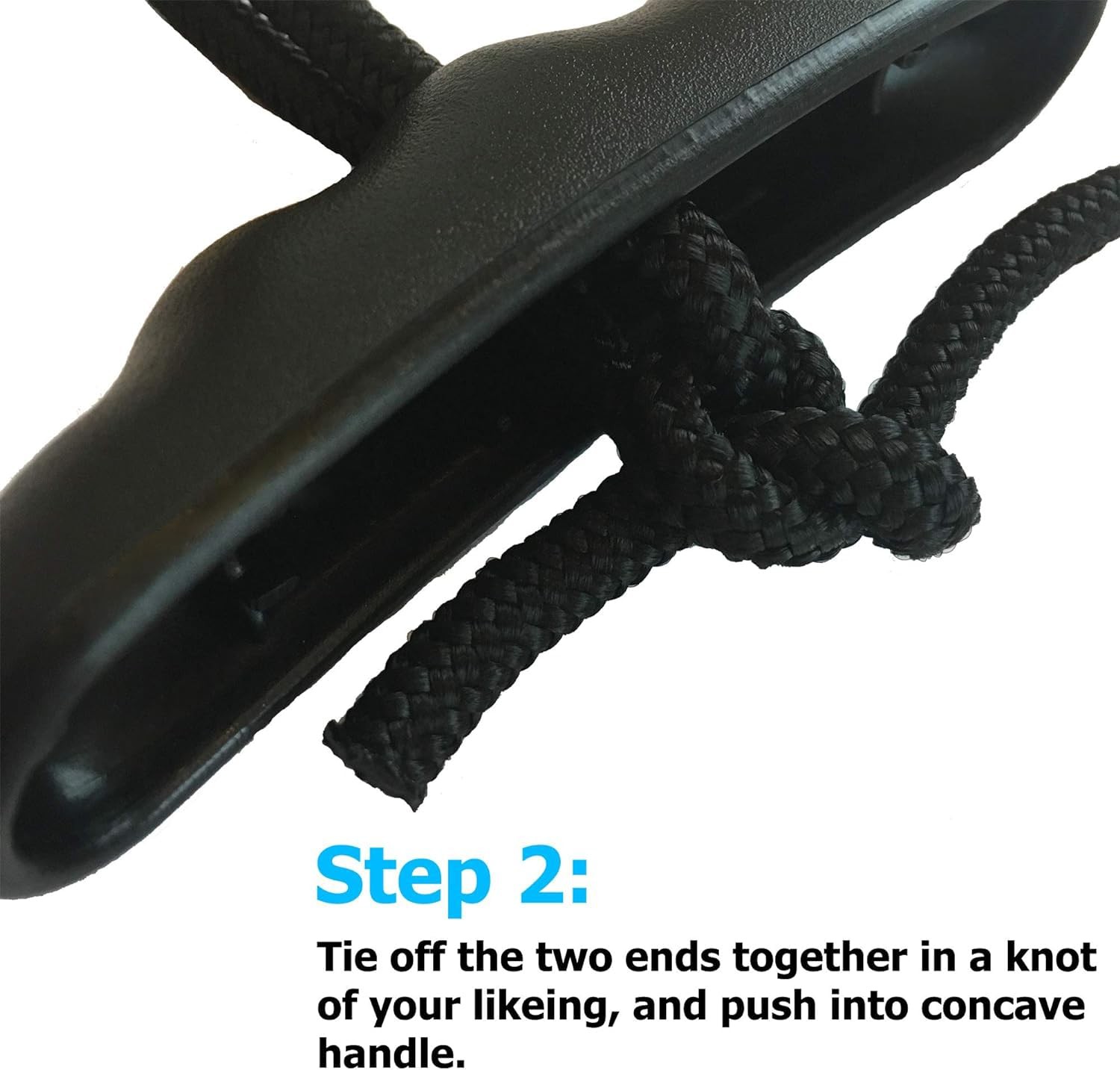 Kayak Handles (2 Pack) - Ultra Heavy Duty Bungee - Replacement Installation Kit