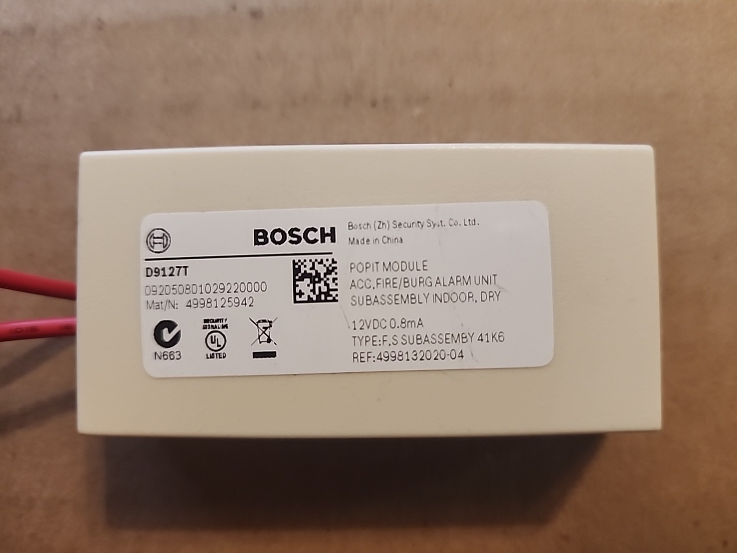Bosch D9127T POPIT Input Module