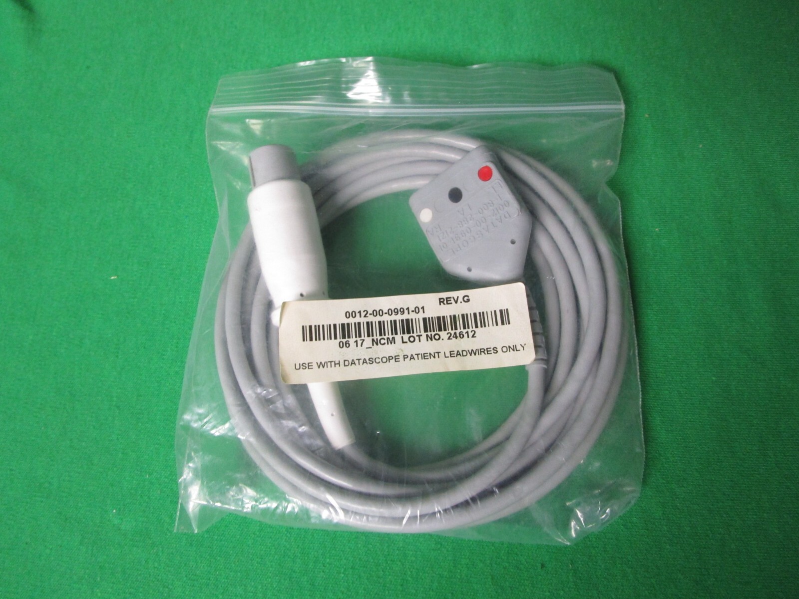 Mindray Datascope 0012-00-0991-01 3 Lead ECG Trunk Cable For Datascope Leadwires