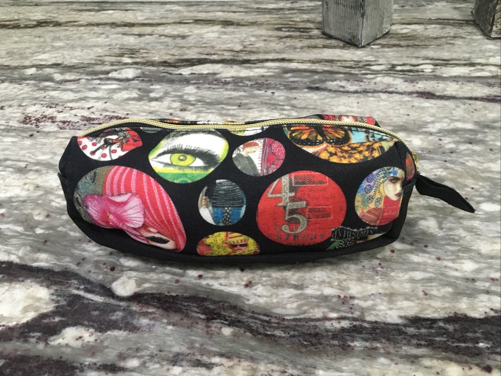 DYAN REAVELEY Zippered Storage Bag by RANGER - NYLON HANDLE - 2015 - EXC COND
