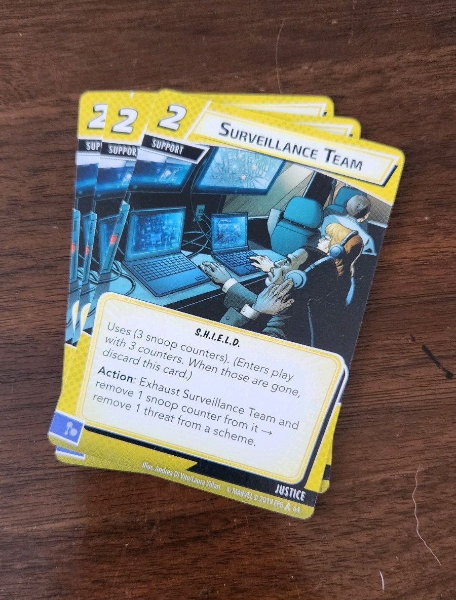 Marvel Champions Justice Aspect Cards From Core Set Box Replacement Cards
