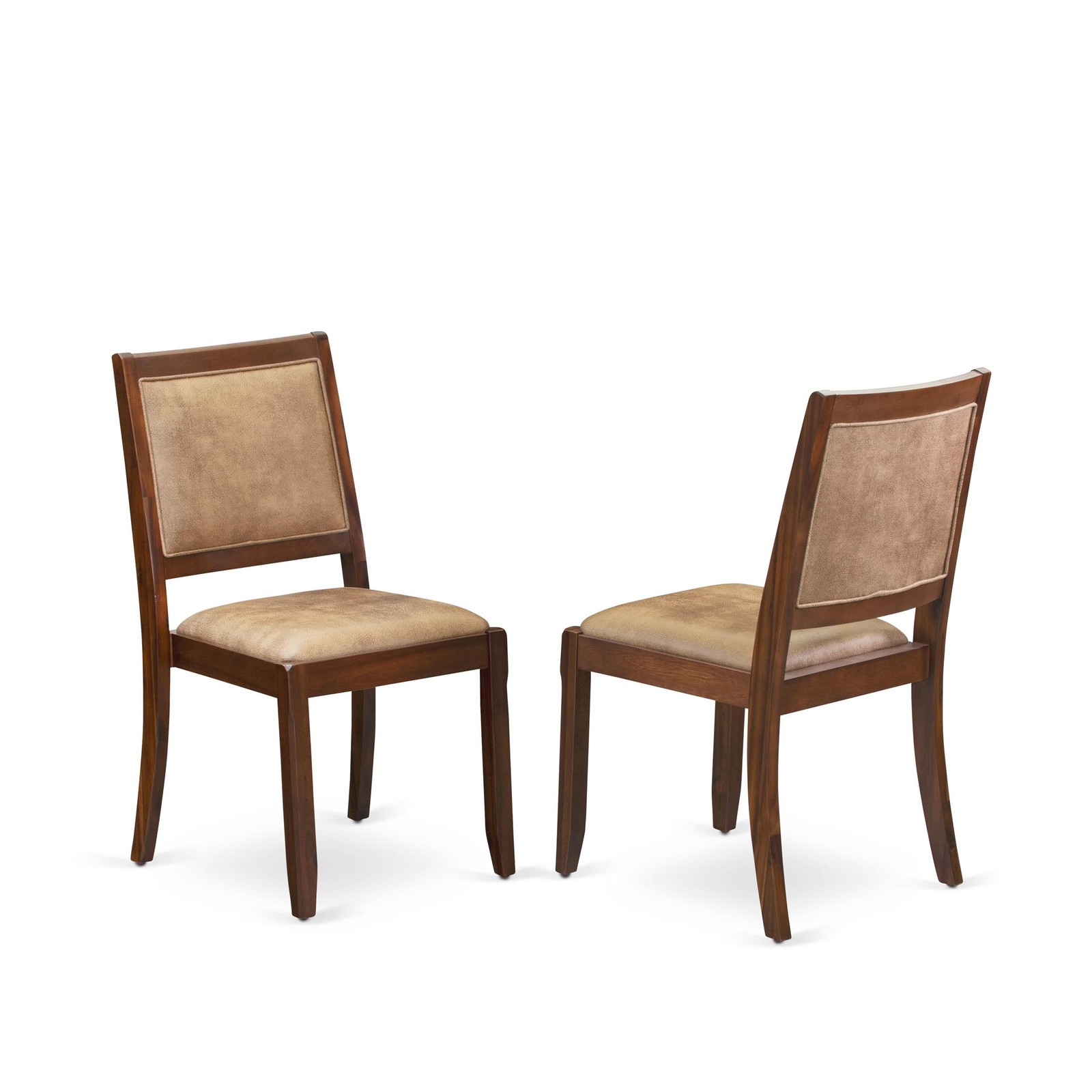 East West Furniture Yarmouth 3Piece Dining Table Set in Walnut Finish