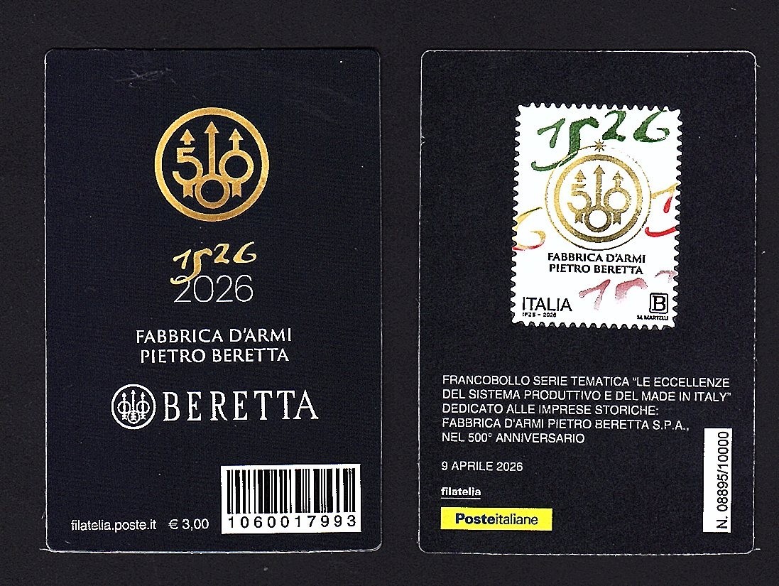 Italy 2026 - Beretta - Philatelic Card
