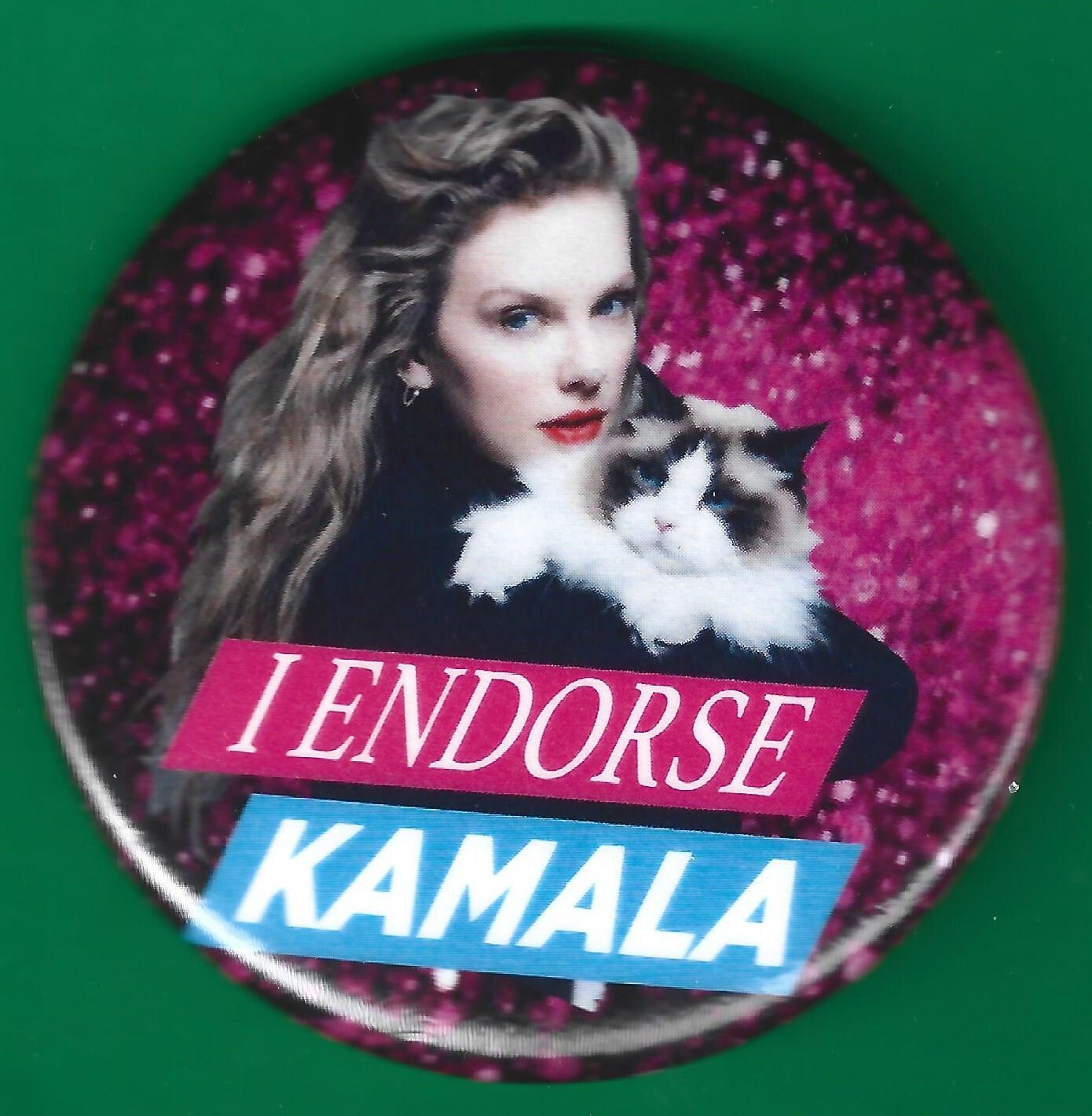 2024 Kamala Harris - 2.25" / "Taylor Swift - I Endorse" Campaign Button(Pin35)