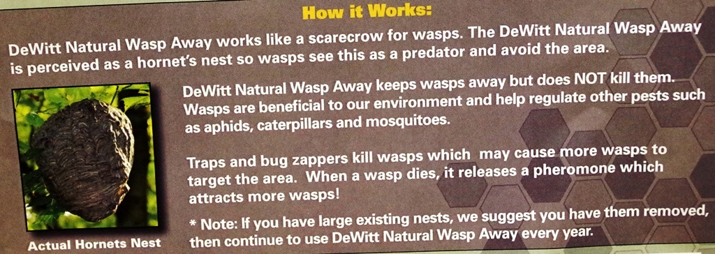 DEWITT NATURAL WASP AWAY - 4 PACK