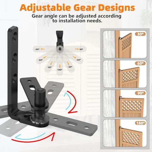 Dual Swing Saloon Door Hinges, Self Closing Cafe Door Hinge Features Small 1