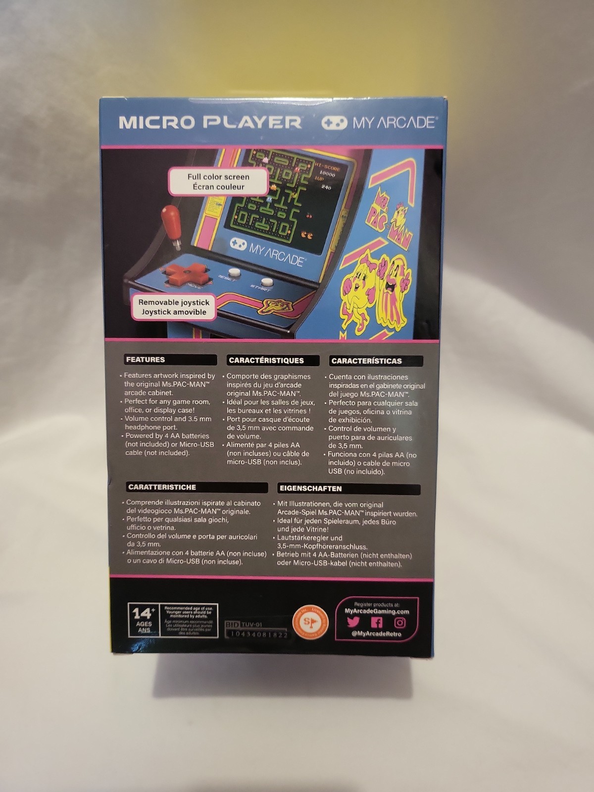 My Arcade- Micro Player Mini Retro Arcade Machine: Ms. Pac-Man Video Game