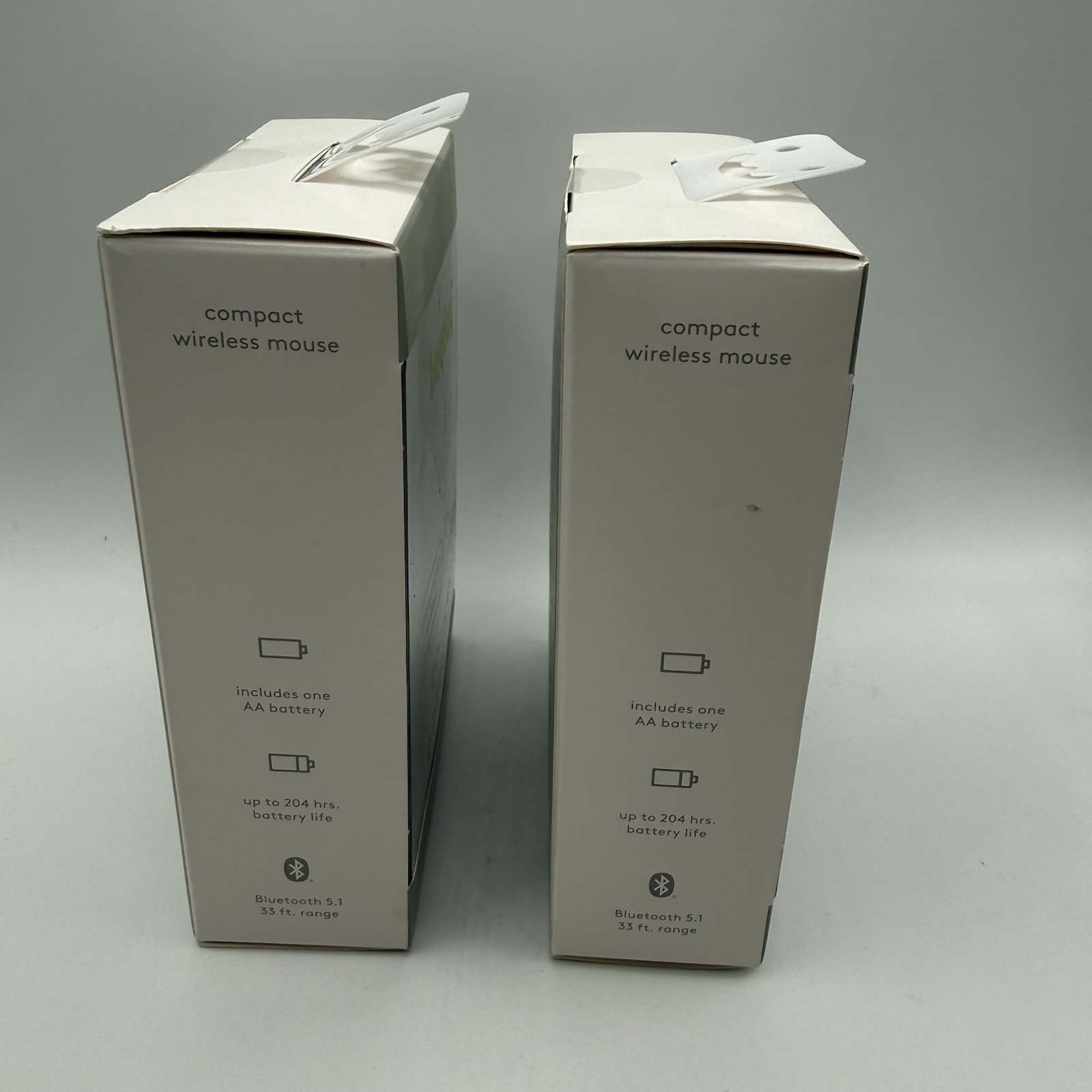 Heyday Compact Wireless Mouse Bluetooth 5.1 Warm Gray 2 Pack NEW