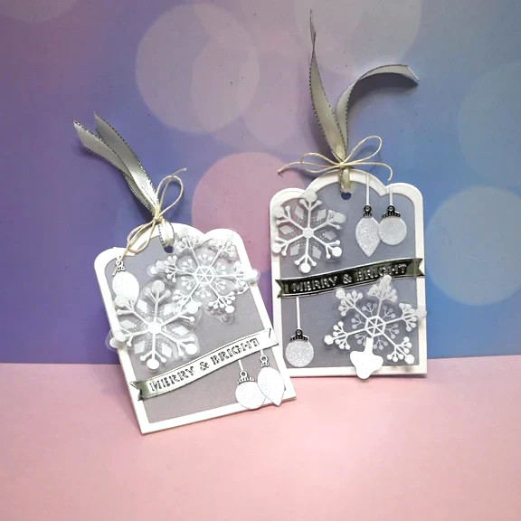 Spellbinders Die Cuts From Merry Moments Dimensional Snowflakes