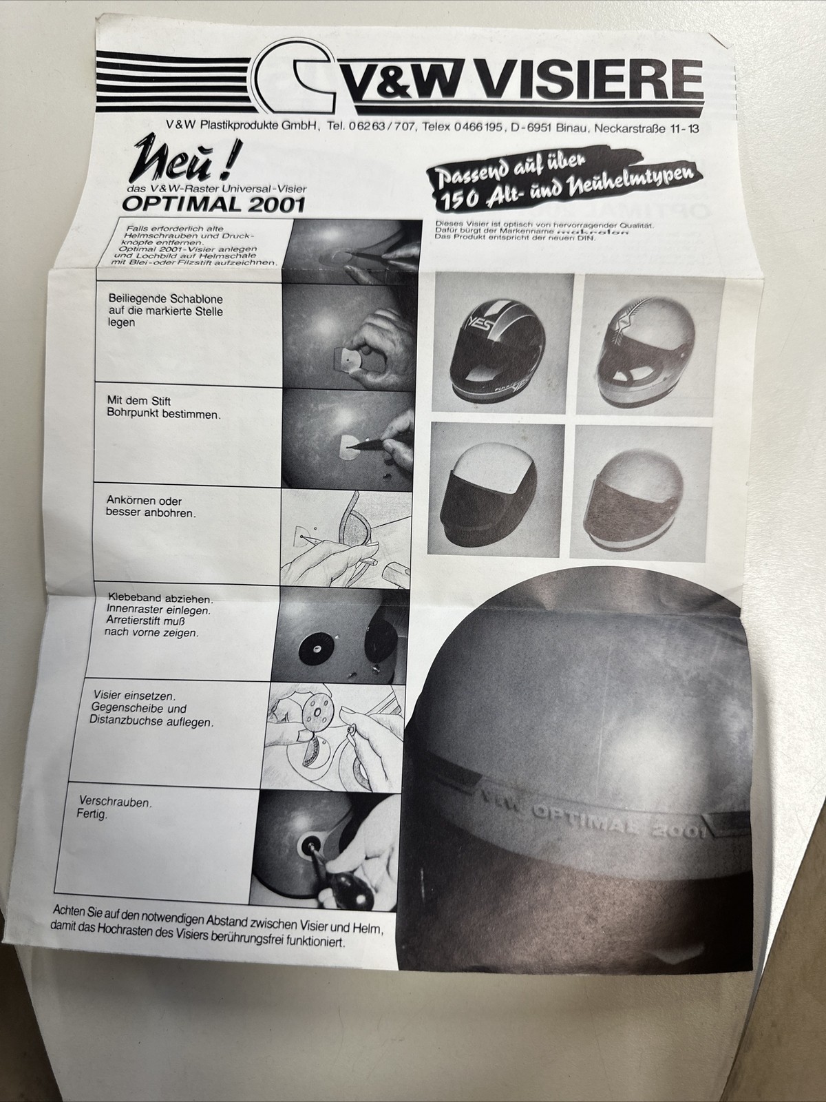 V&W visor 187 Optimal 2001 #14174