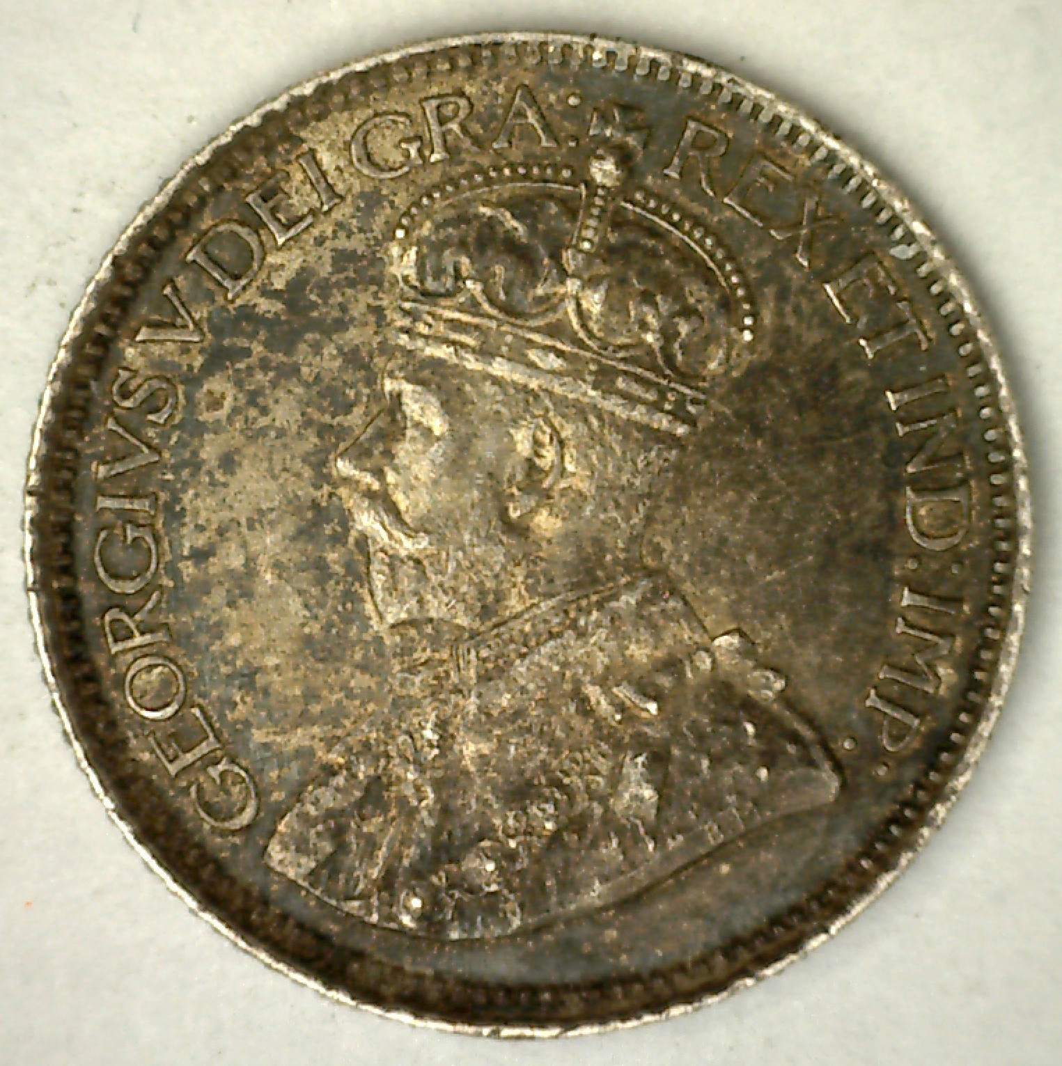 1912 Canada 5 Cents Silver Coin Extra Fine 5c Canadian Dark Circulated