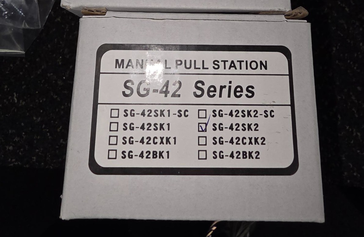 FireCom Manual Pull Station SG-42 Series, SG-42sk2
