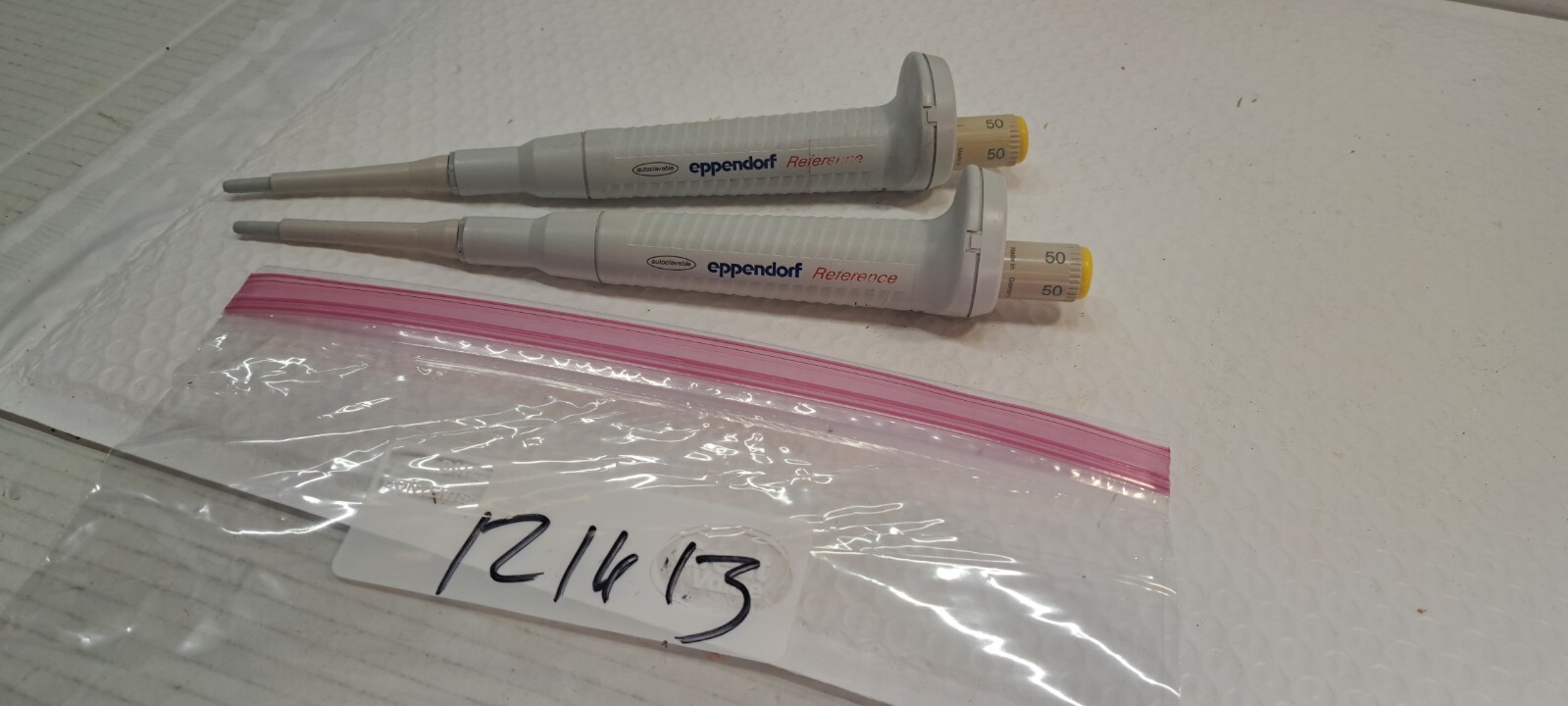 lot of 2 Eppendorf Reference 50 µL Single Channel Pipette