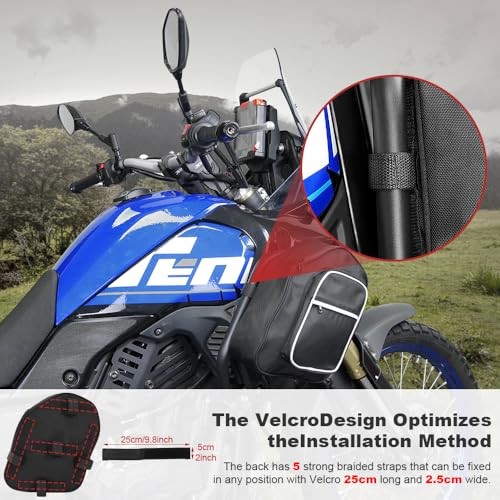 2pcs Universal Crash Bar Motorcycle Bags Compatible with Harley series