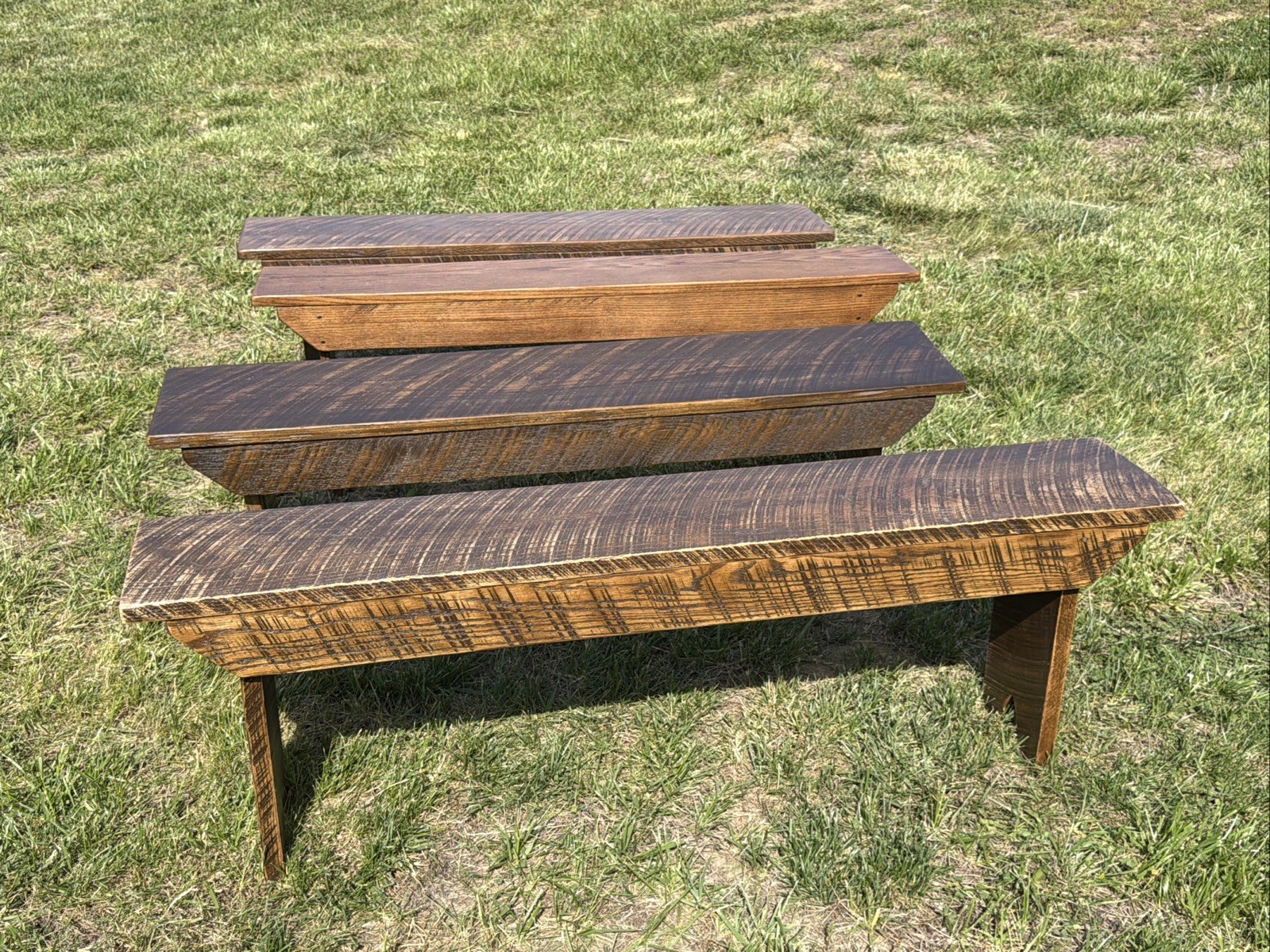 Farmhouse County Bench(59") Made from Antique OAK Barn Wood Seat Bench English