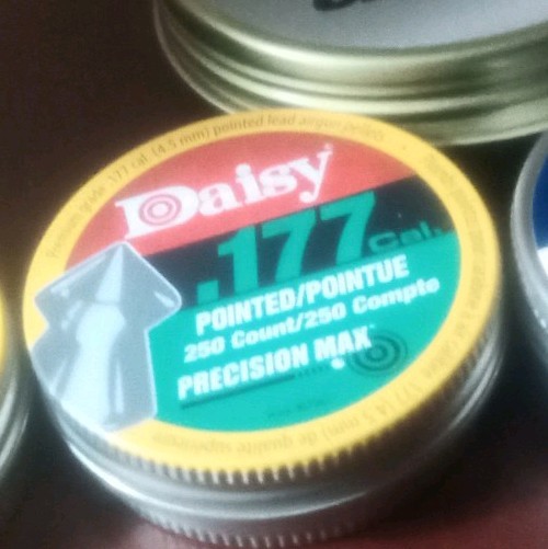 Daisy Pointed PRECISION MAX Pellets .177 Caliber Tin of 234 Count Airgun Ammo
