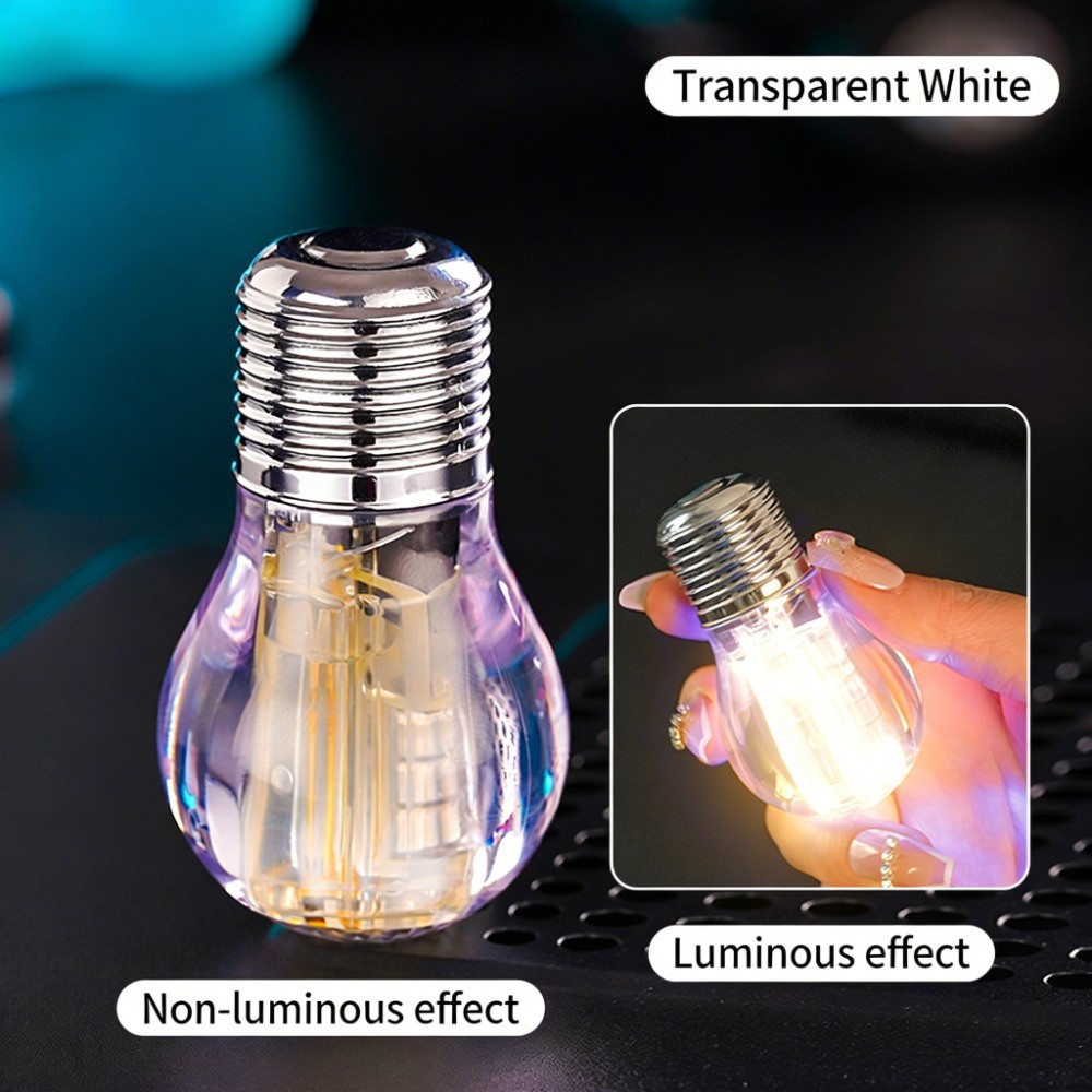 Light Bulb-shaped Windproof Green Flame Butane Gas Refillable Jet Torch Lighter