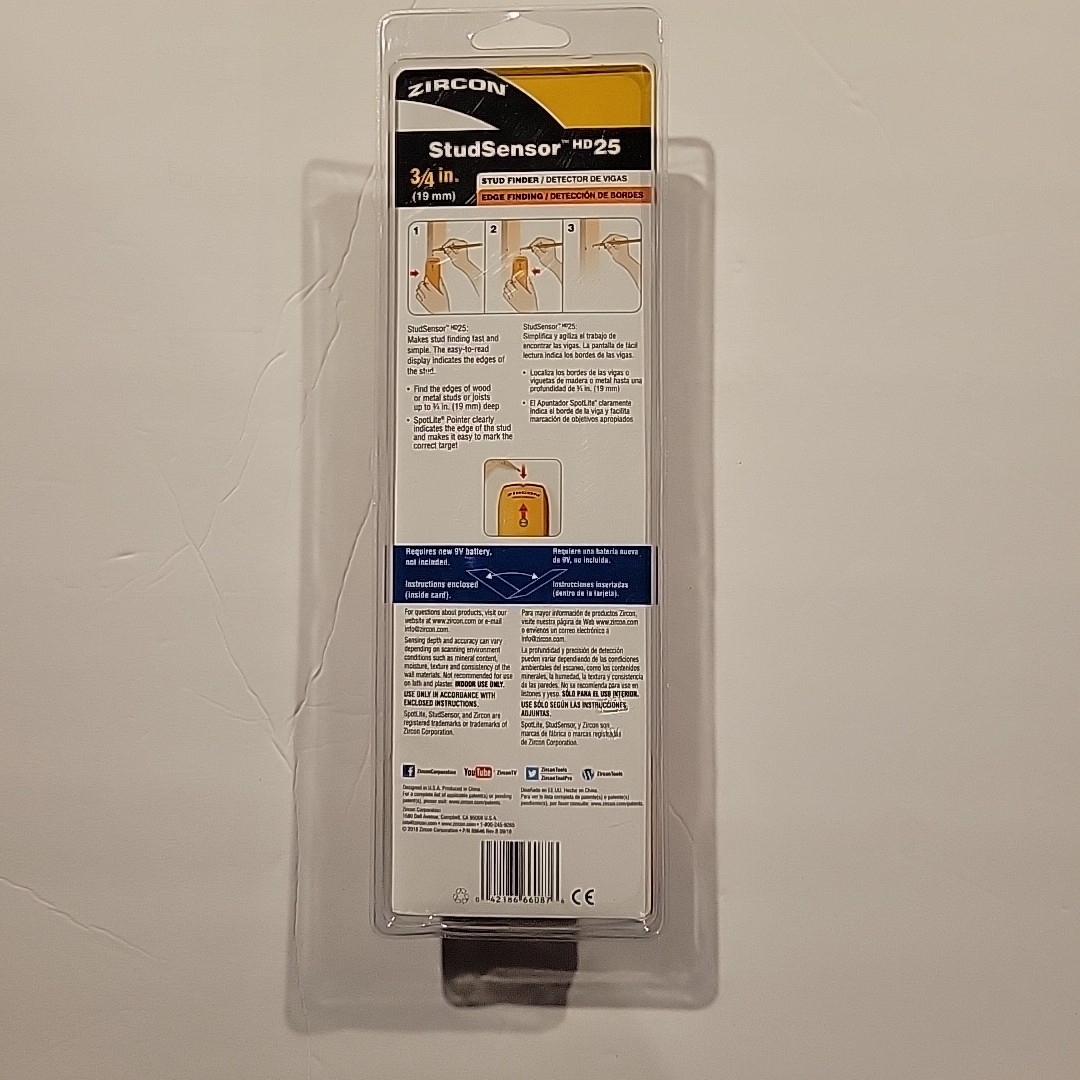 Zircon-StudSensor HD25 Stud Finder