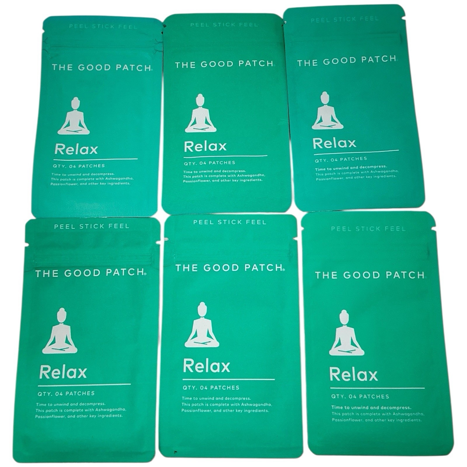 The Good Patch Lot RELAX,  24Patches relieve & rest | De-stress + Decompress 6pk