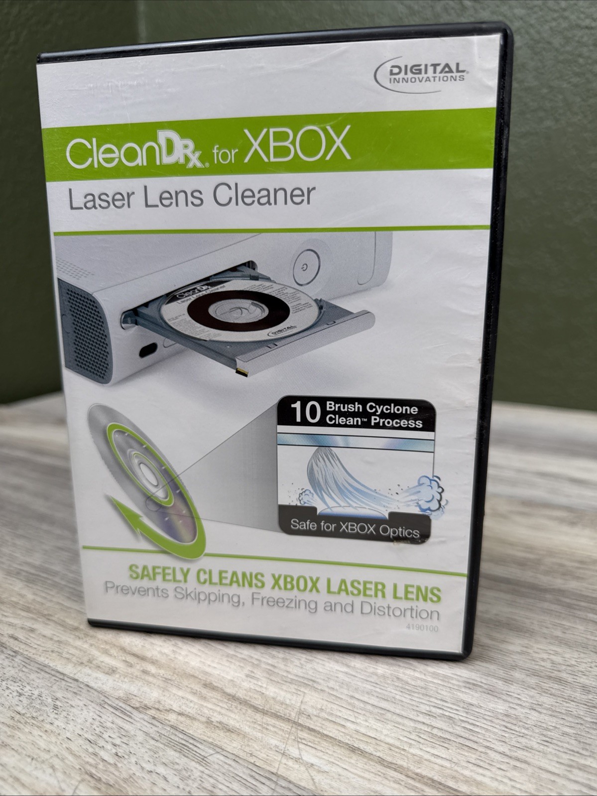 CleanDrx Laser Lens Cleaner 4190100 Microsoft X-Box Very Good Condition W/ Case