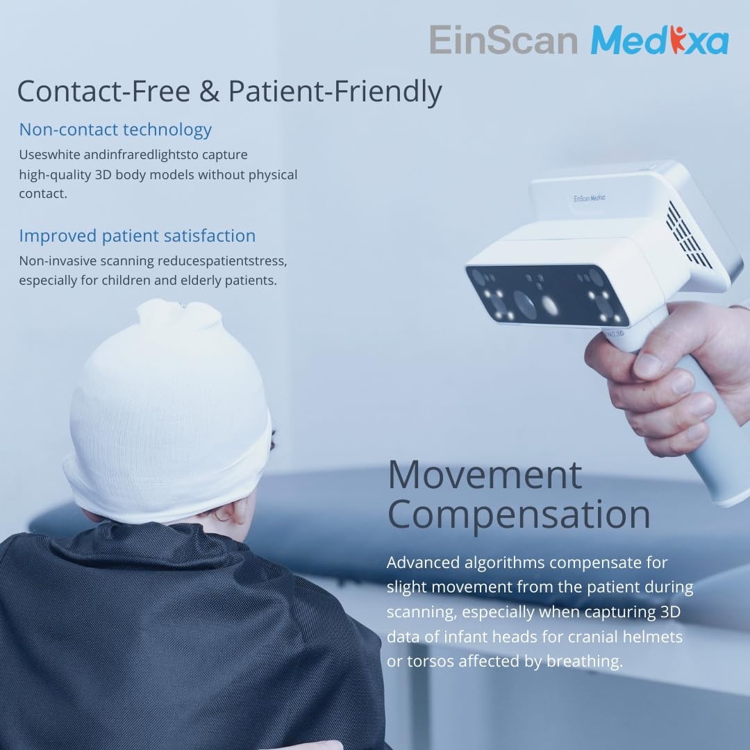 EinScan Medixa Medical 3D Scanner Clinical Structured Light Orthotics Prosthetic