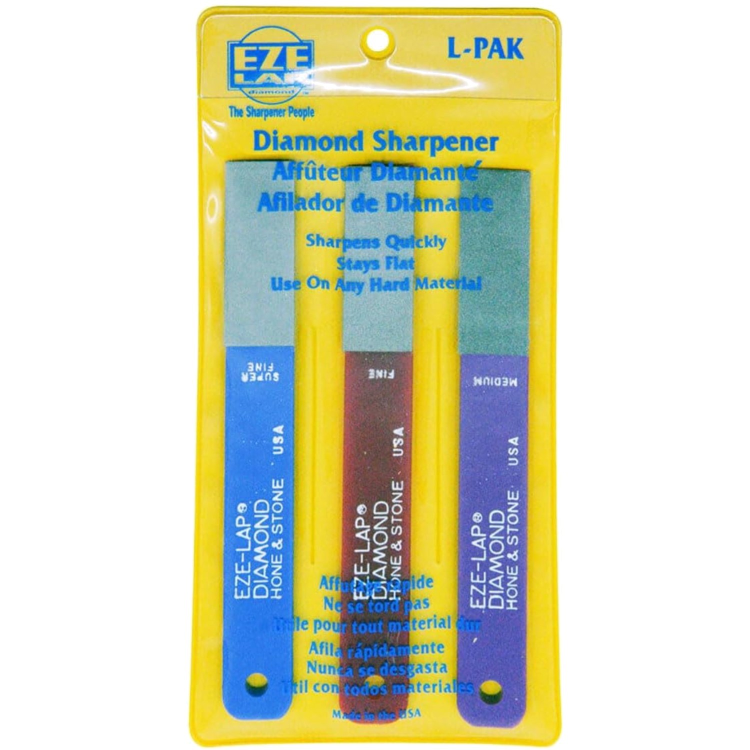 Durable Diamond Sharpener Set - 3 Grit Paddles for Professional Knife Sharpening