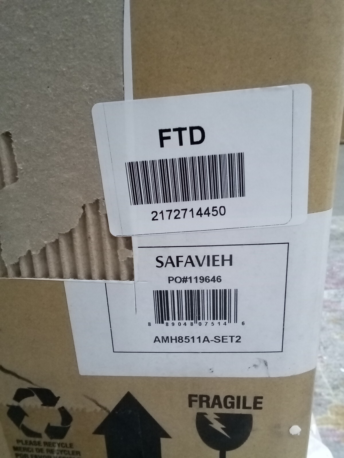 Safavieh Burris Side Chair, Reduced Price 2172714450 AMH8511A-SET2