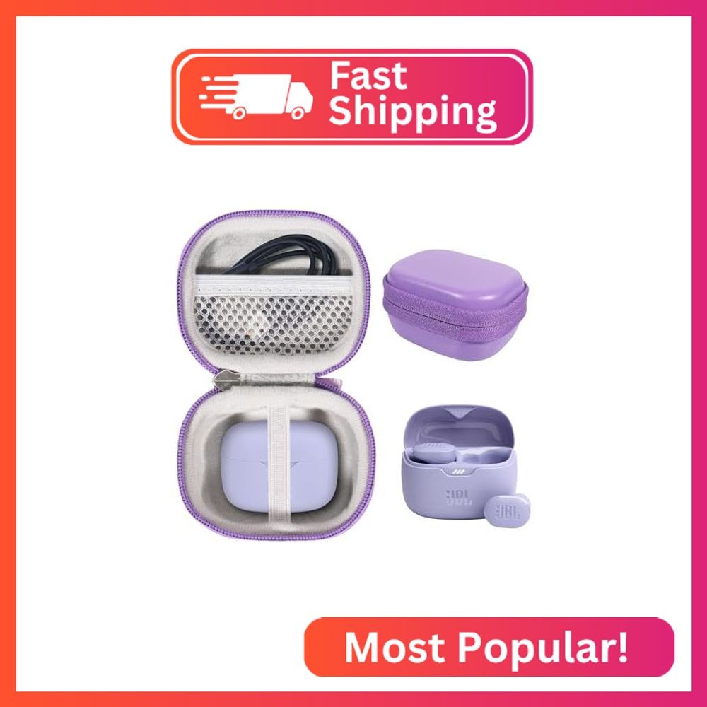 CaseSack Case for JBL Tune Buds True Noise Cancelling Earbuds (Purple)