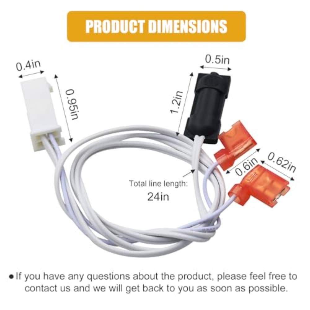 Thermistor Sensor Assembly 2PC for NORCOLD RV Refrigerator Models 1200