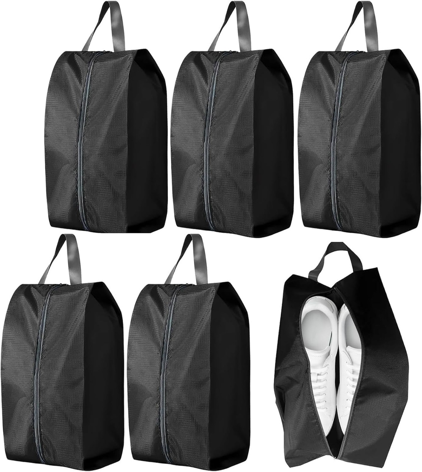 5Pcs Large Travel Shoe Bags Portable Travel Gifts Shoe Organizer with Zipper ...