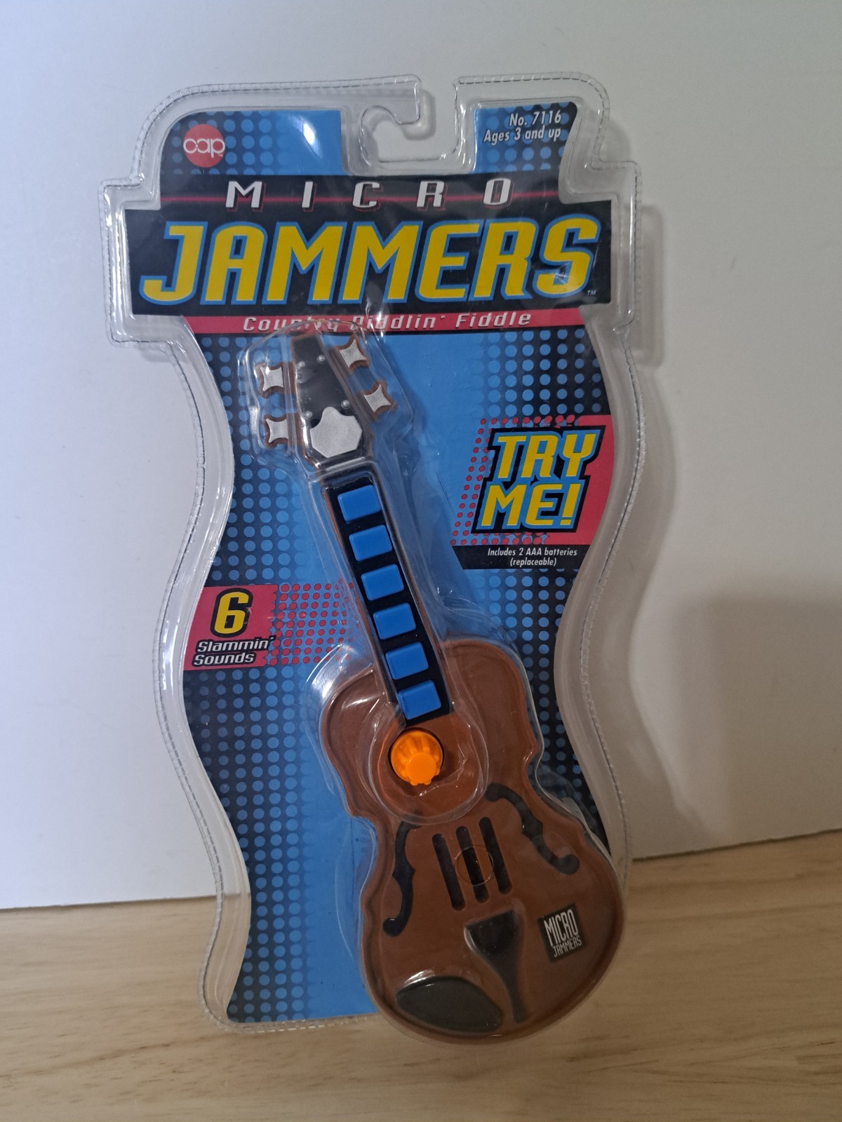 Vintage 1997 Cap Toys Micro Jammers Country Diddlin' Fiddle New