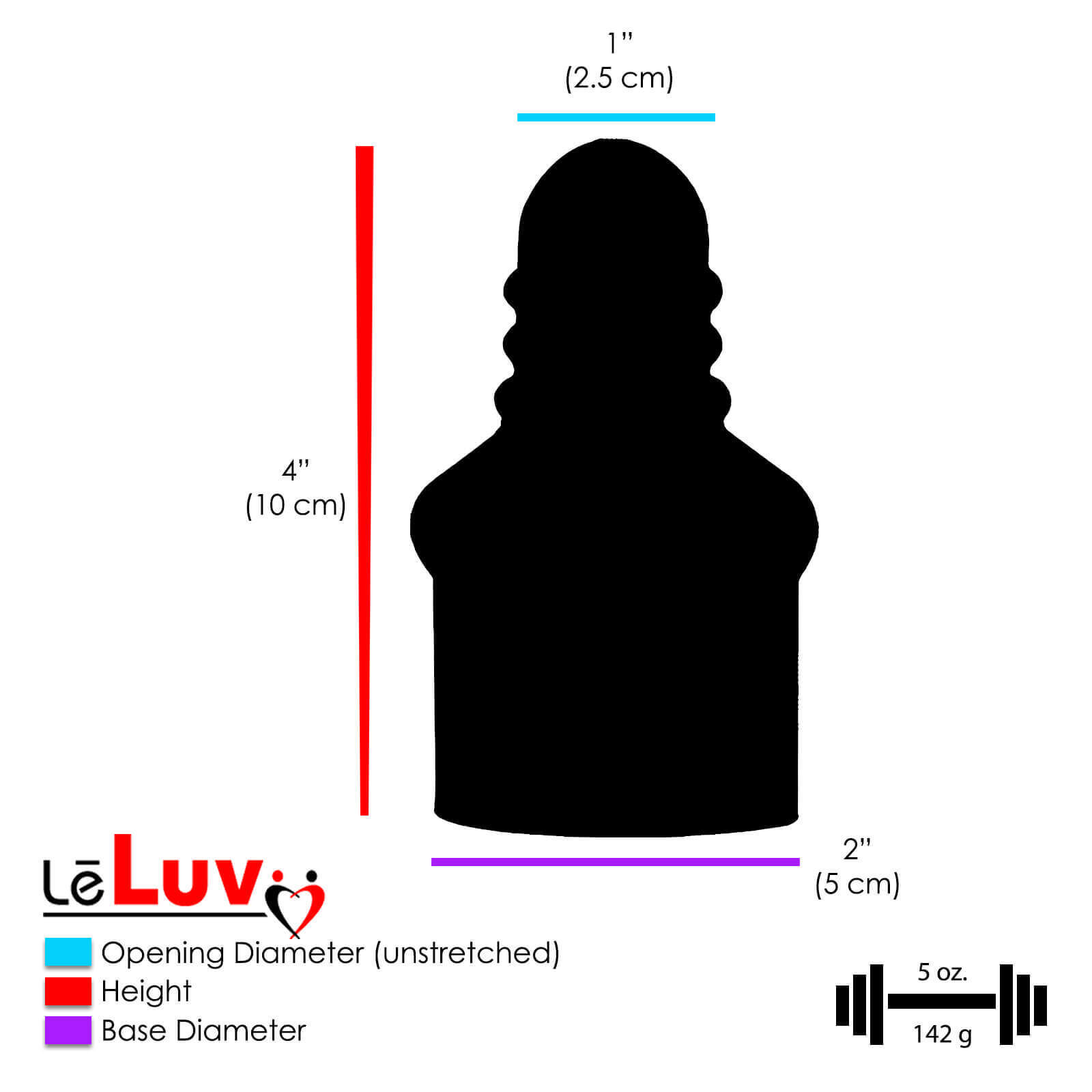 LeLuv Penis Pump EasyOp Zgrip with 3 Seals, 1 Septum Sleeve and 4 Rings