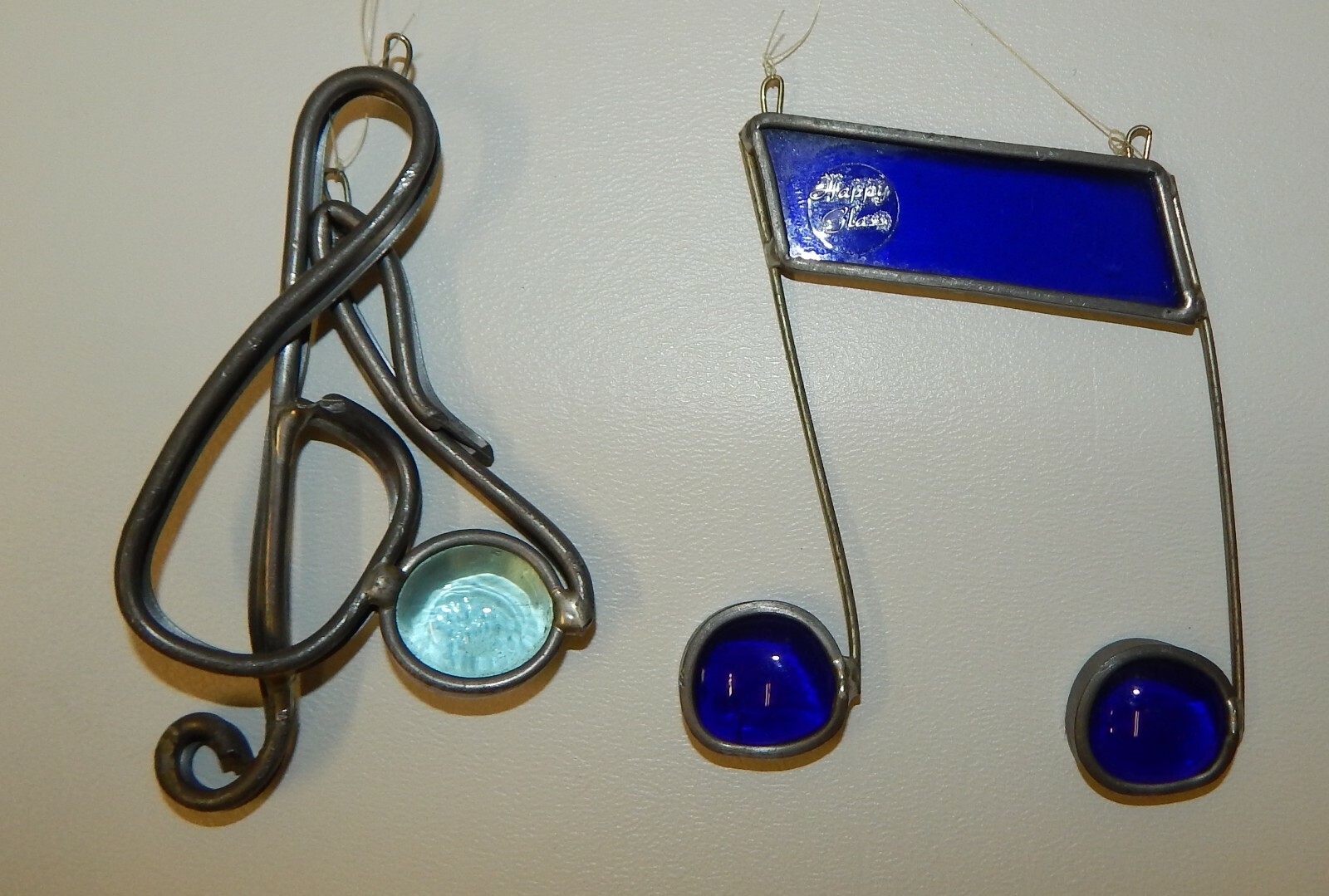 2 Vintage Music Note Suncatchers