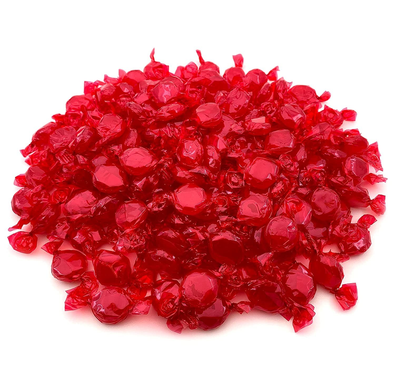 Bulk Cinnamon Hard Candy Discs - Individually Wrapped, 5 lbs, Red