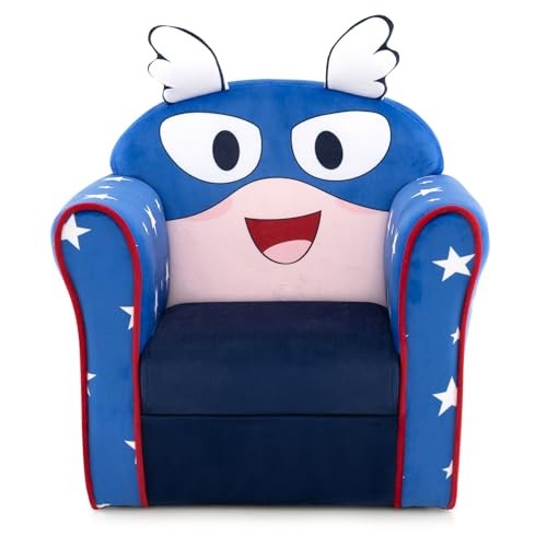 Kids Couch, Children's Sofa Armrest Chair with 19.5" x15.5" x21" Flyman