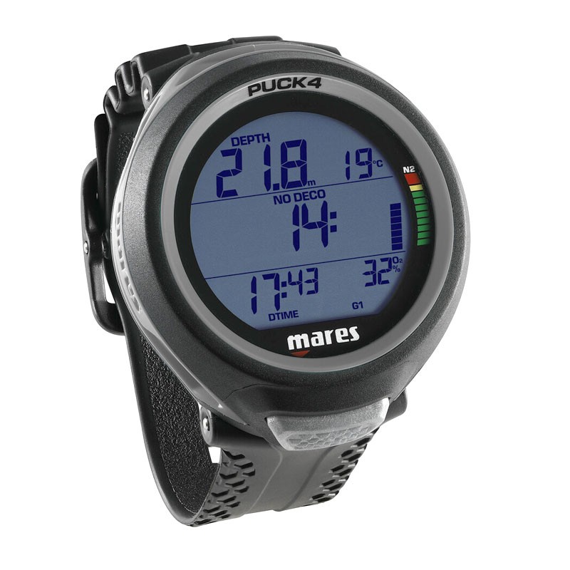 Mares Puck 4 Black Diving Computer with Bluetooth