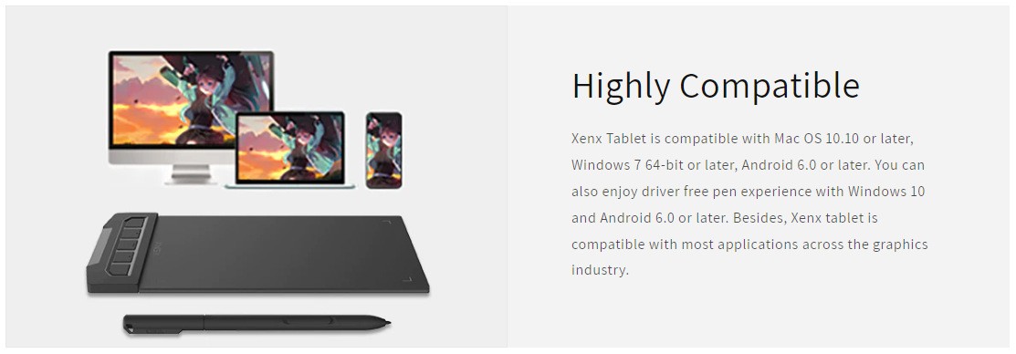 X1-640 Sensitive Graphics Tablet Phone, Computer, Writing Drawing Tablet