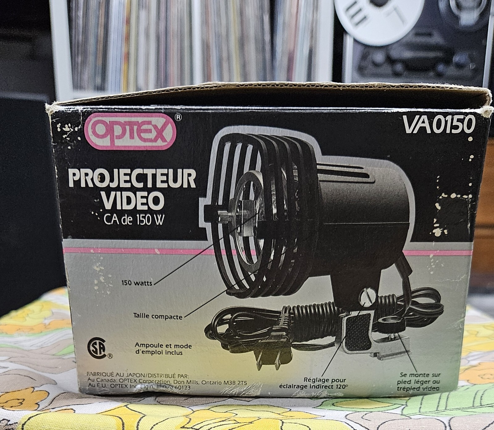 Optex Video Light - Halogène À Quartz - 150 Watt AC - VA0150