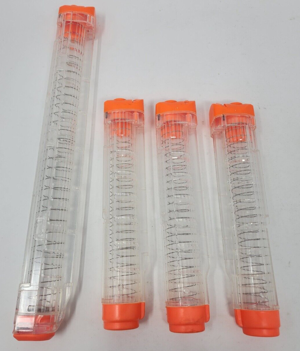 Lot of 4 Nerf Rival Clips, 1x 12 Round and 3x 7 Round Clips