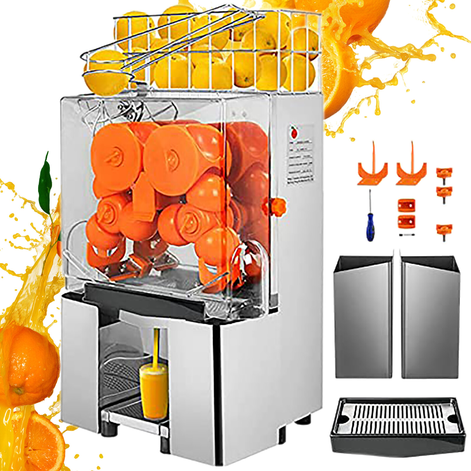 Commercial Automatic Orange Squeezer Grapefruit Juicer Extractor Juice Machine