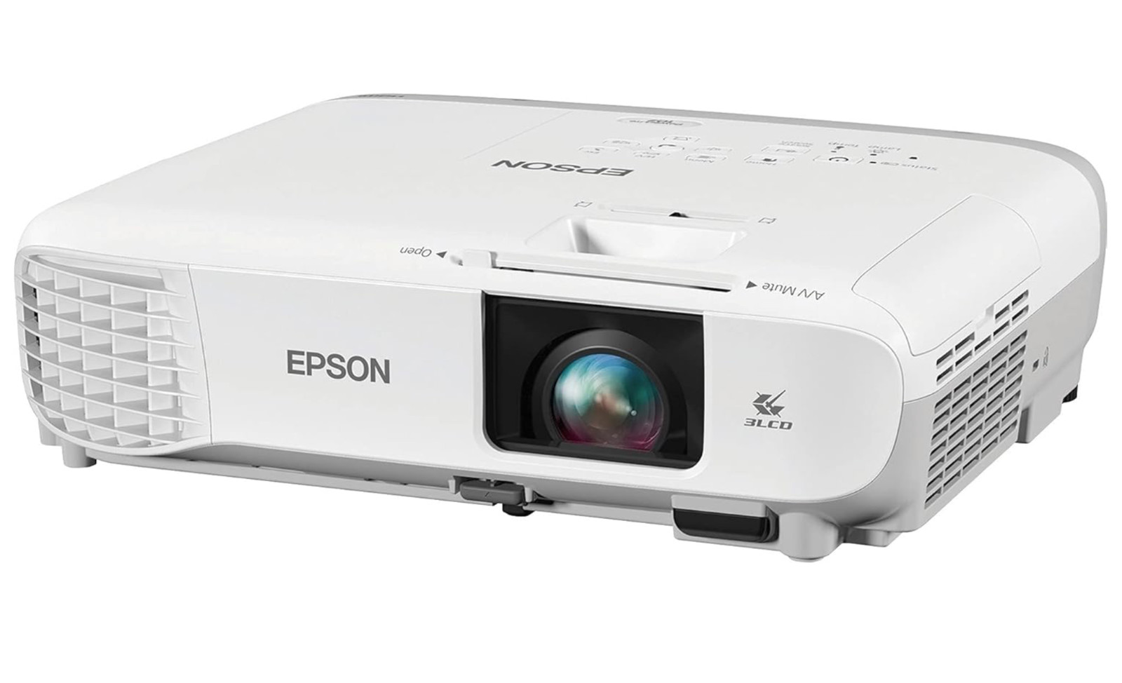Epson PowerLite 107 3LCD Projector 3500 Lumens CLO HD 1080p HDMI LAN Projector