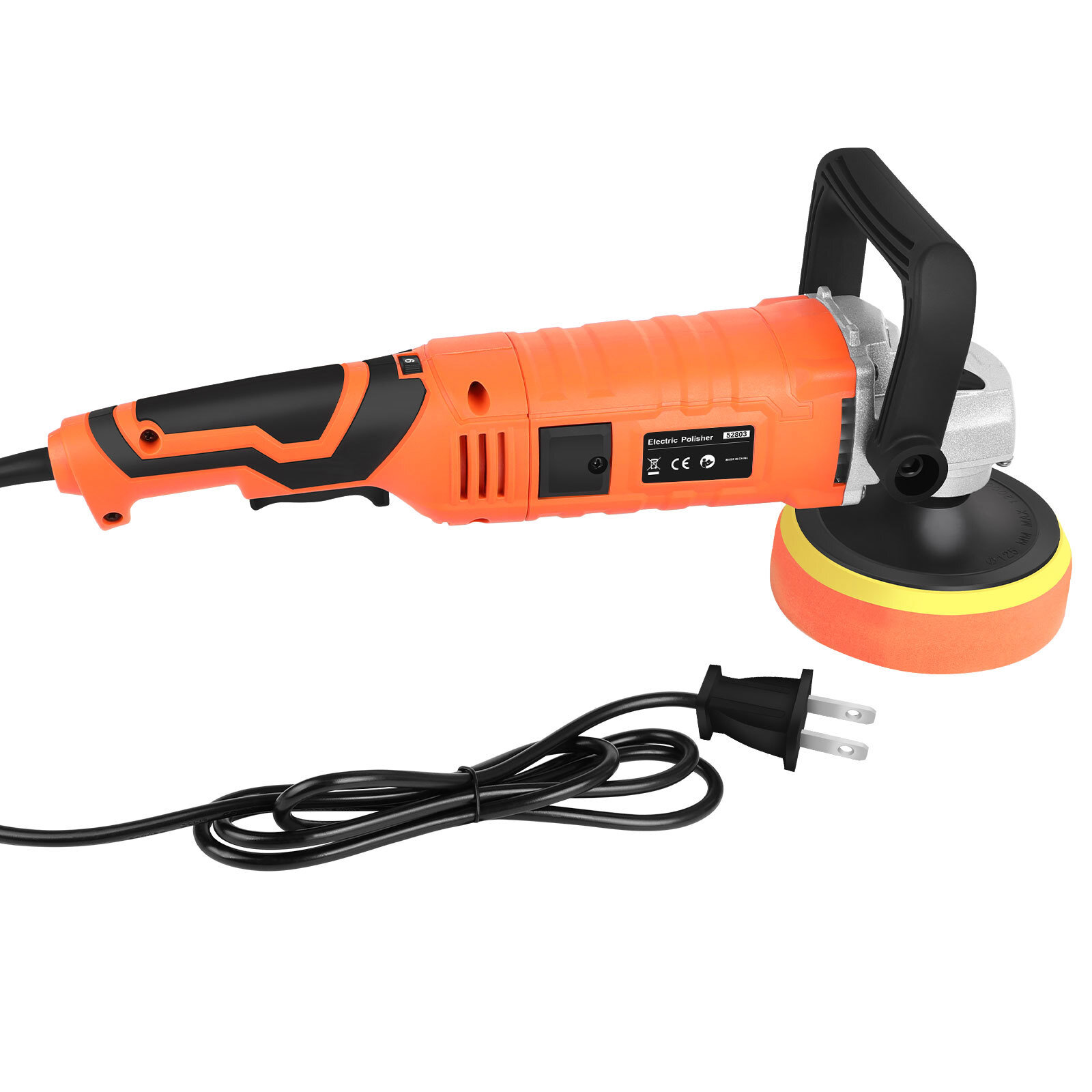 Car Buffer Polisher Waxer 7-Speed Rotary 6" + 7" Backing Plate Polishing Machine