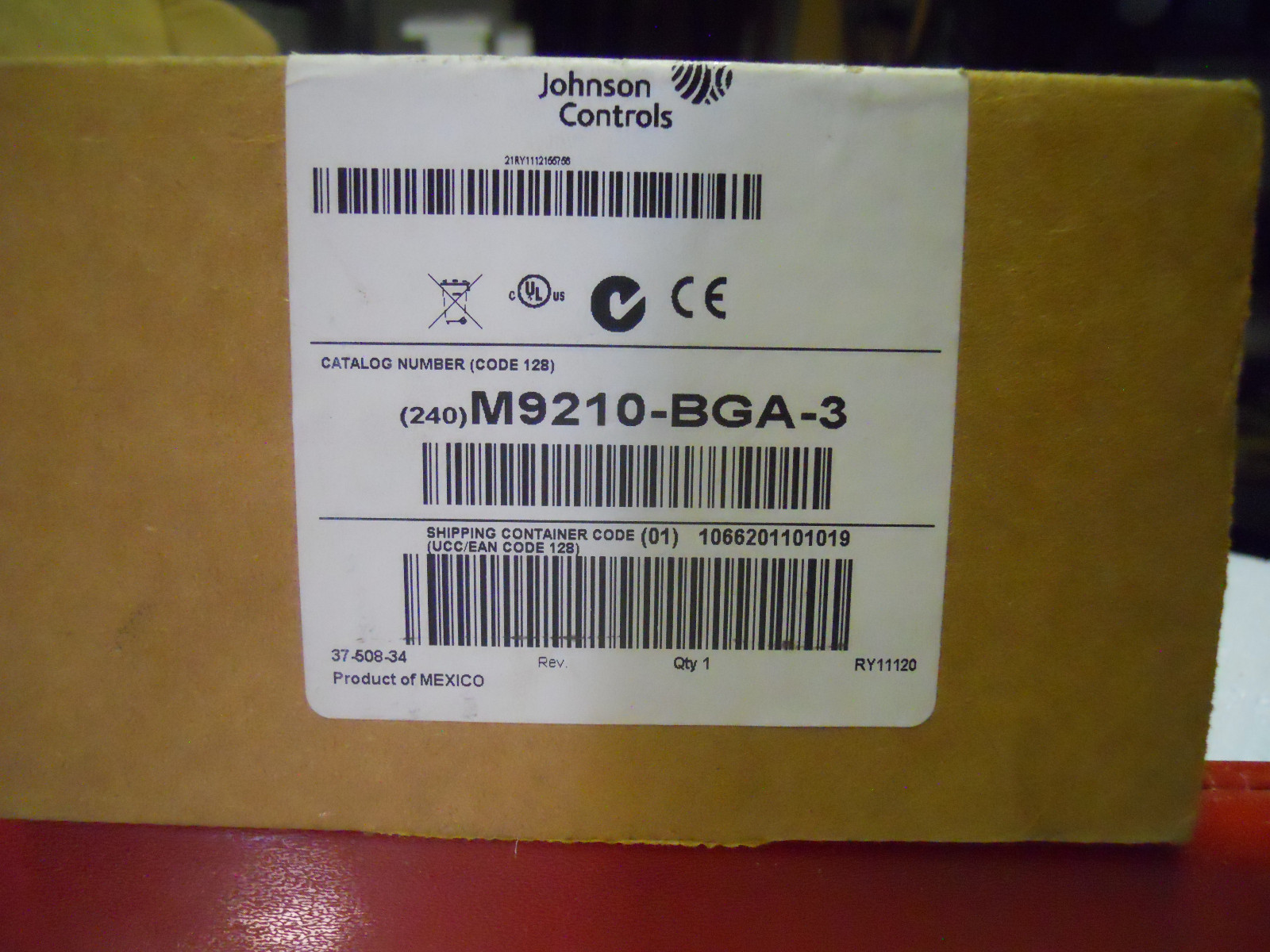 Johnson Controls M9210-BGA-3 HVAC Spring Return Actuator