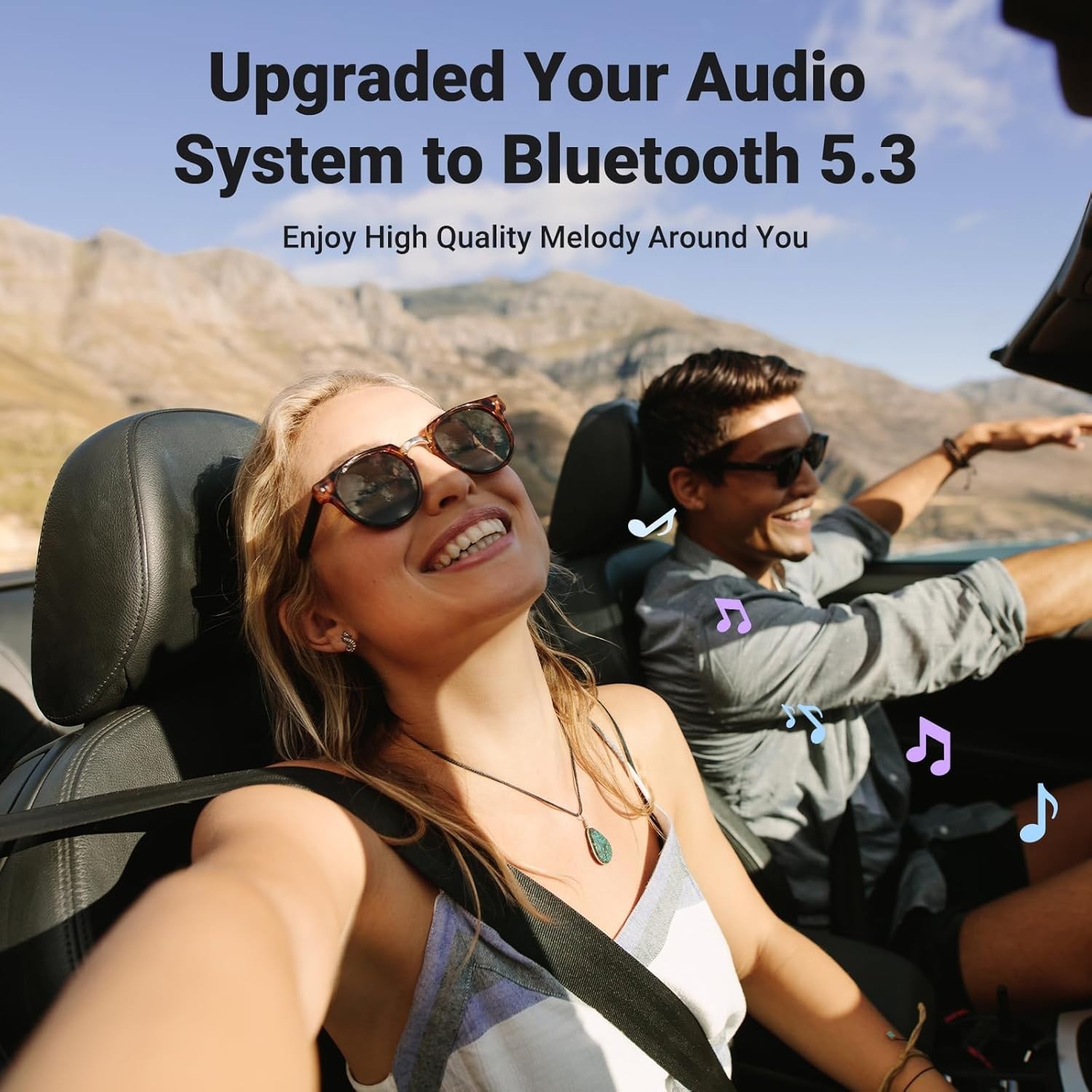 Bluetooth 6.0 Adapter with Built-in Microphone for Smooth Hands-Free Calling